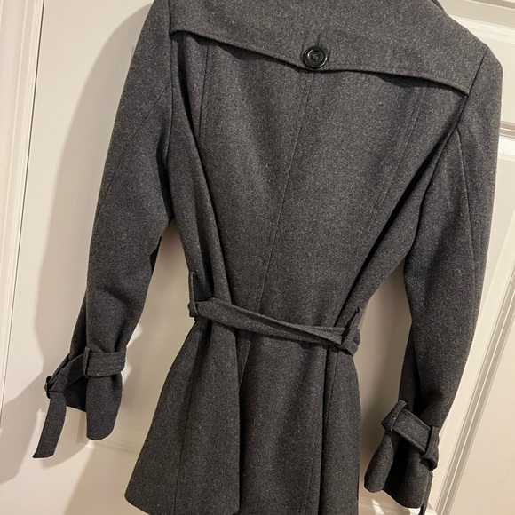 Dark gray pea coat. Lightly worn. Great condition - Picture 2 of 6
